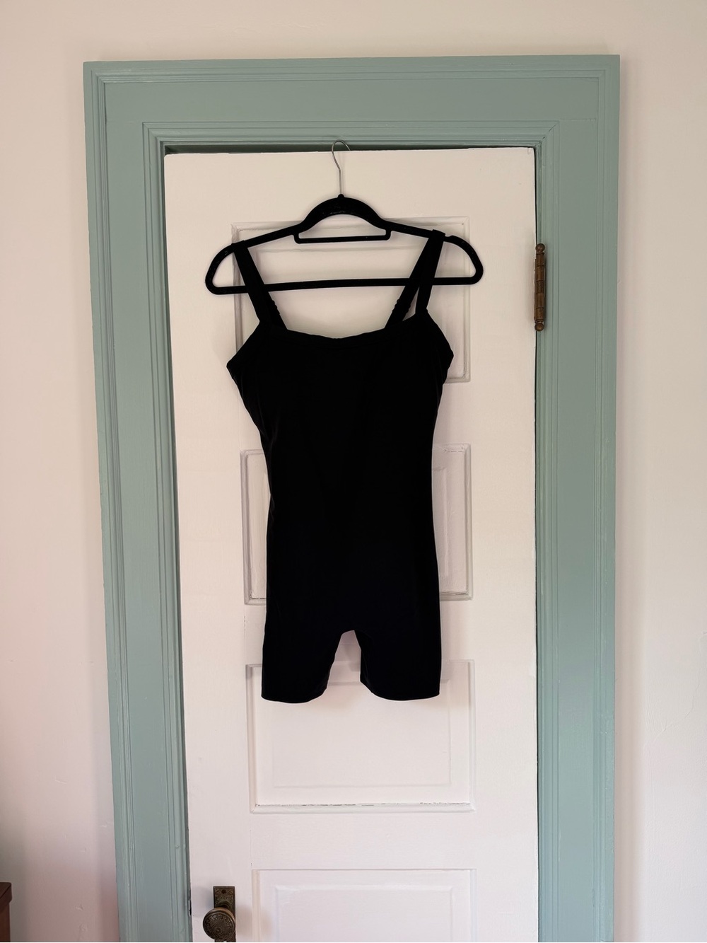Momanda Black Maternity Cami Romper Bodysuit - Picture 2 of 5